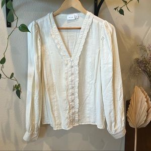 V-neck blouse
